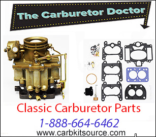 Classic carb kits, parts and floats by The Carburetor Doctor