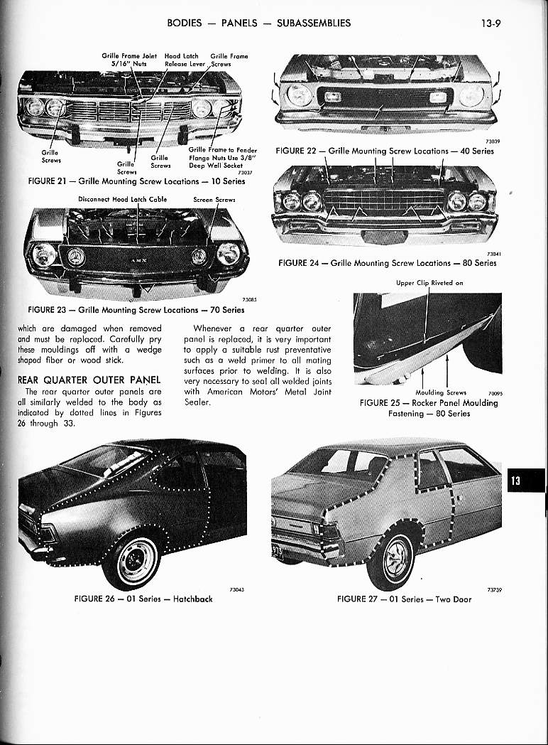 Classic Car Manuals Amc Technical Service Manual Chapter