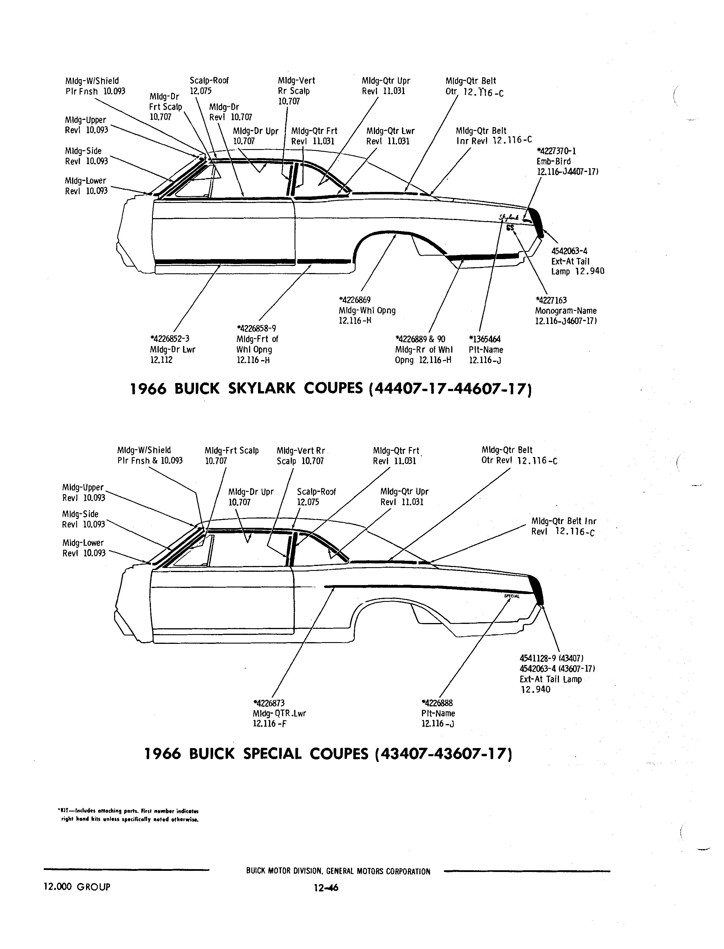 Buick 1940-1972 Parts illustrations / Buick Chassis And Body ...