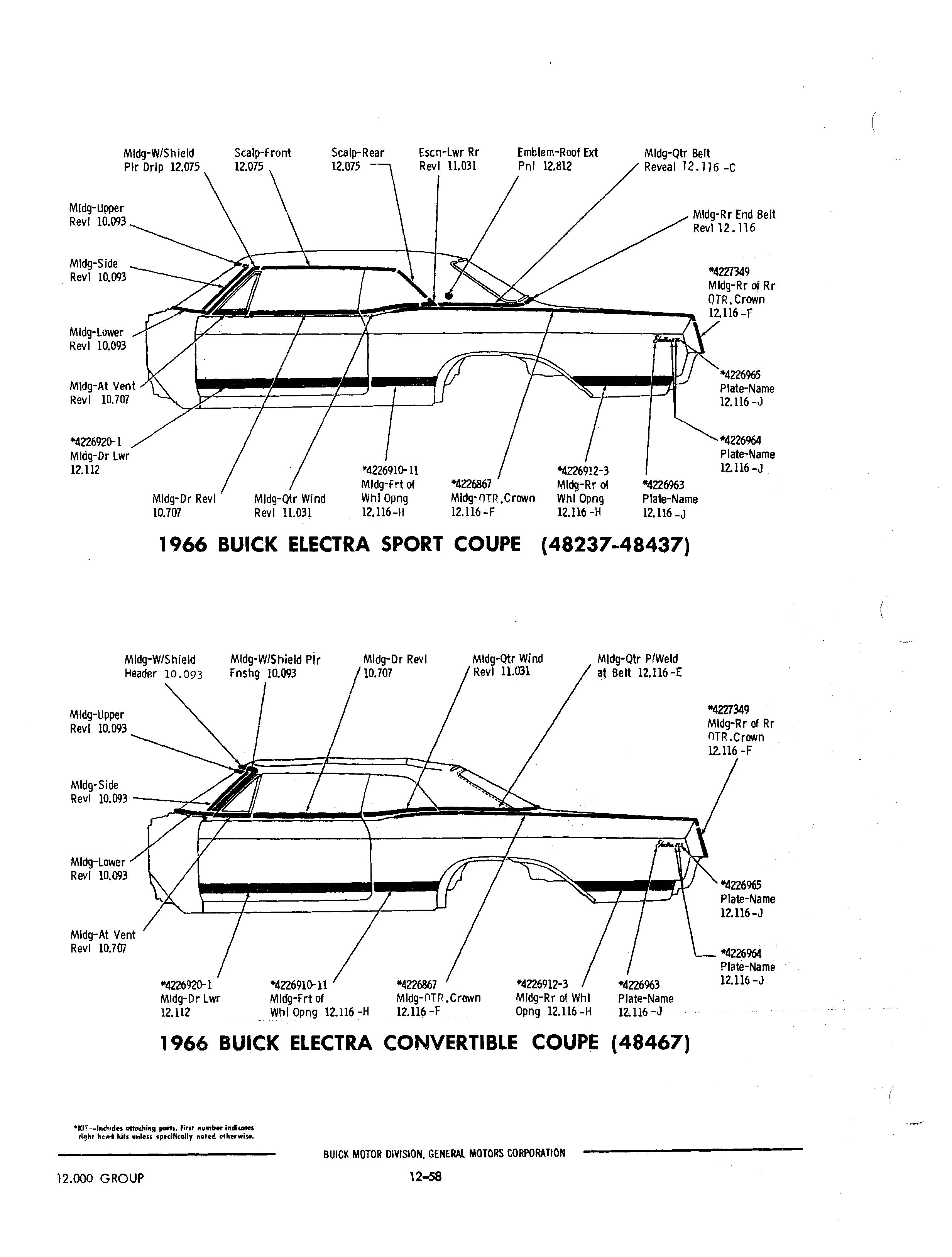 Buick 1940-1972 Parts illustrations / Buick Chassis And Body ...