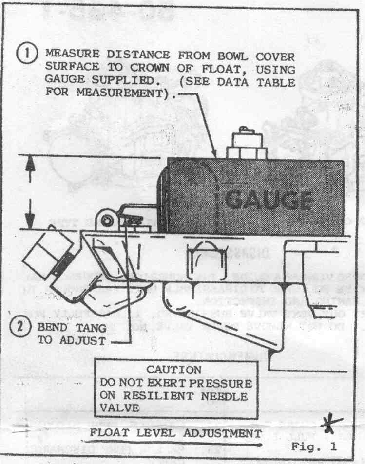 Model a ford carburetor float adjustment #3