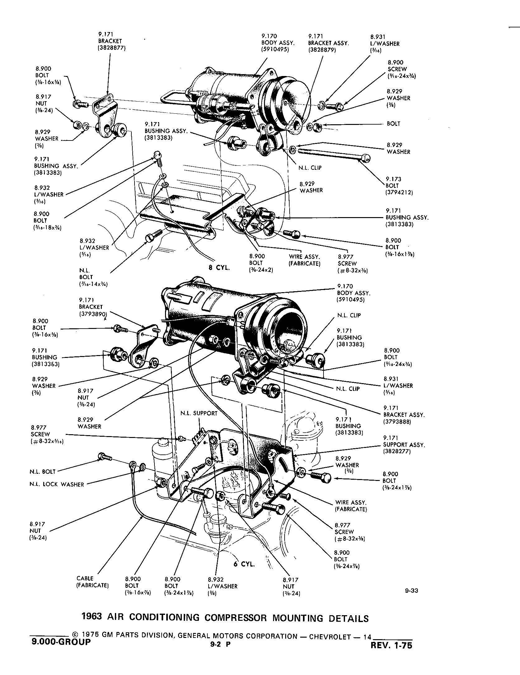 Group9 Body Mounting Air Conditioning / 1953-1973 Corvette Parts and ...