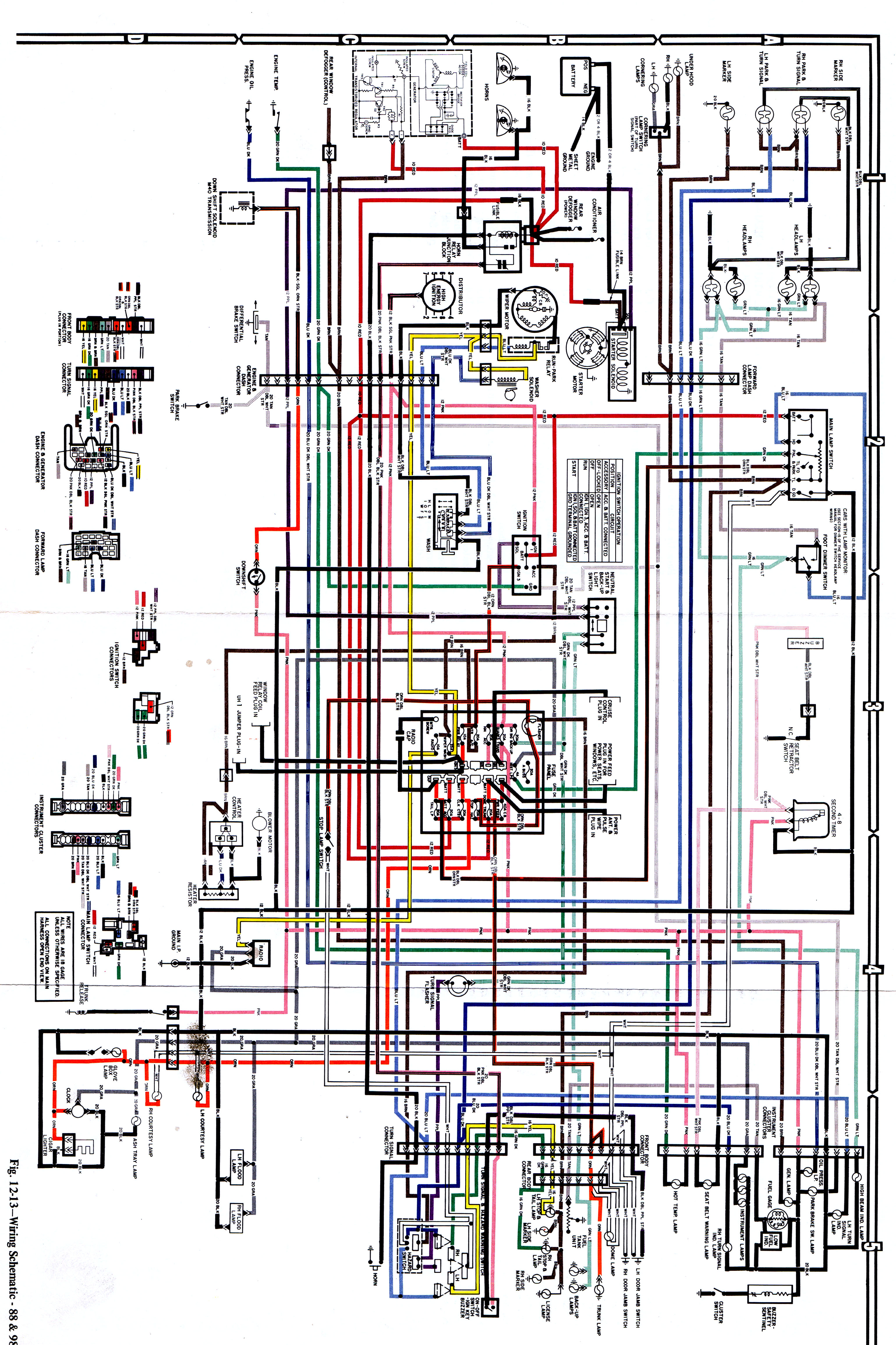 1967 Oldsmobile 98 Wiring Diagram